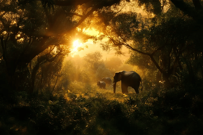 Property vs. nature investment_ why nature holds the edge_A lush, biodiverse African forest_visual 5